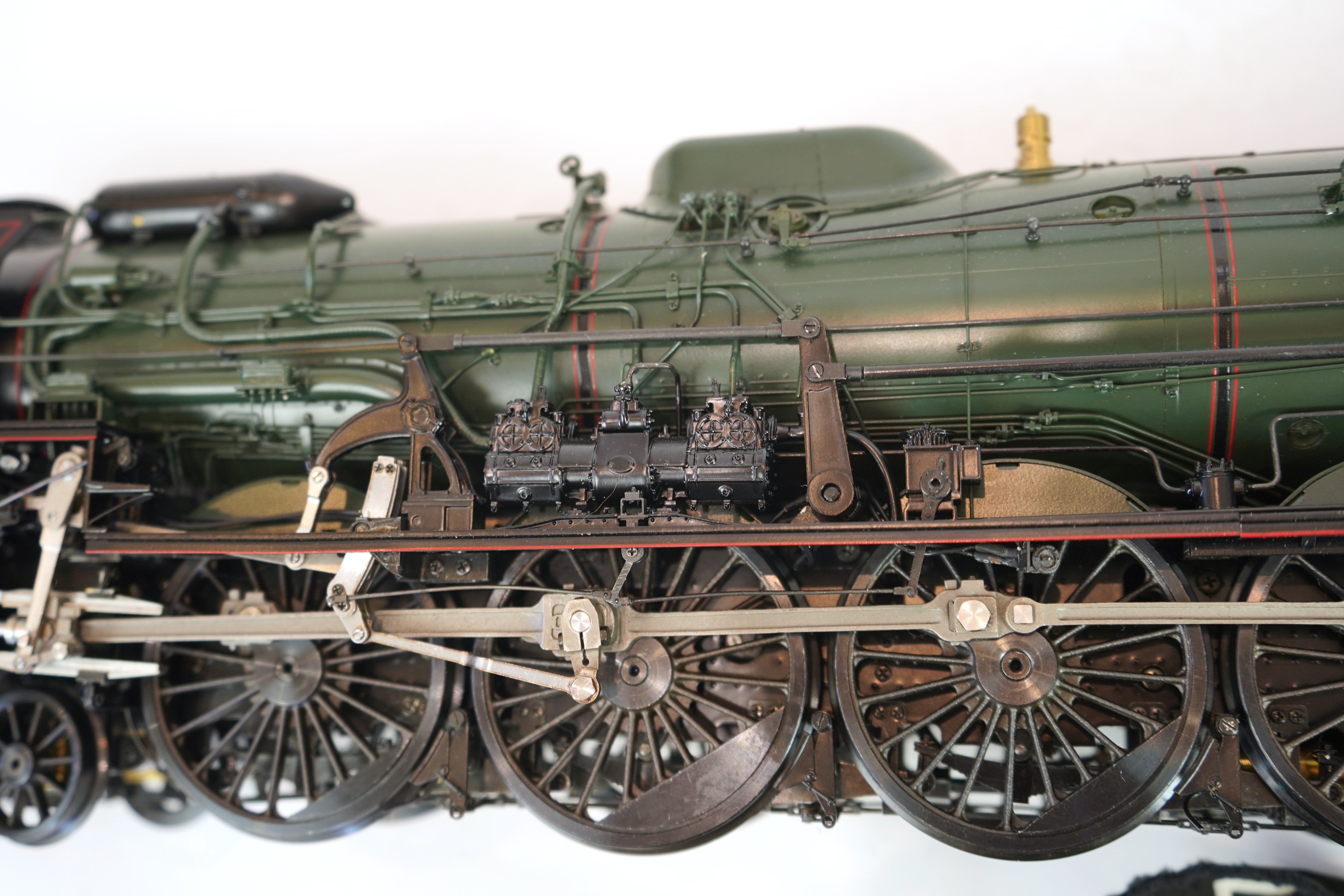 A Gauge One Aster Hobbies live steam French SNCF Class 241.P.1, 4-8-2 locomotive with bogie tender, the kit built version, spirit fired working four cylinder motion, with grate and tools for conversion to coal firing, as